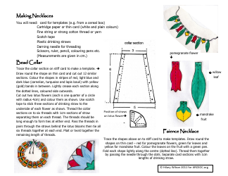 Document preview: Faience Necklace Bead Collar Pattern
