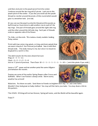 Small Tatted Pansy Crochet Pattern, Page 2