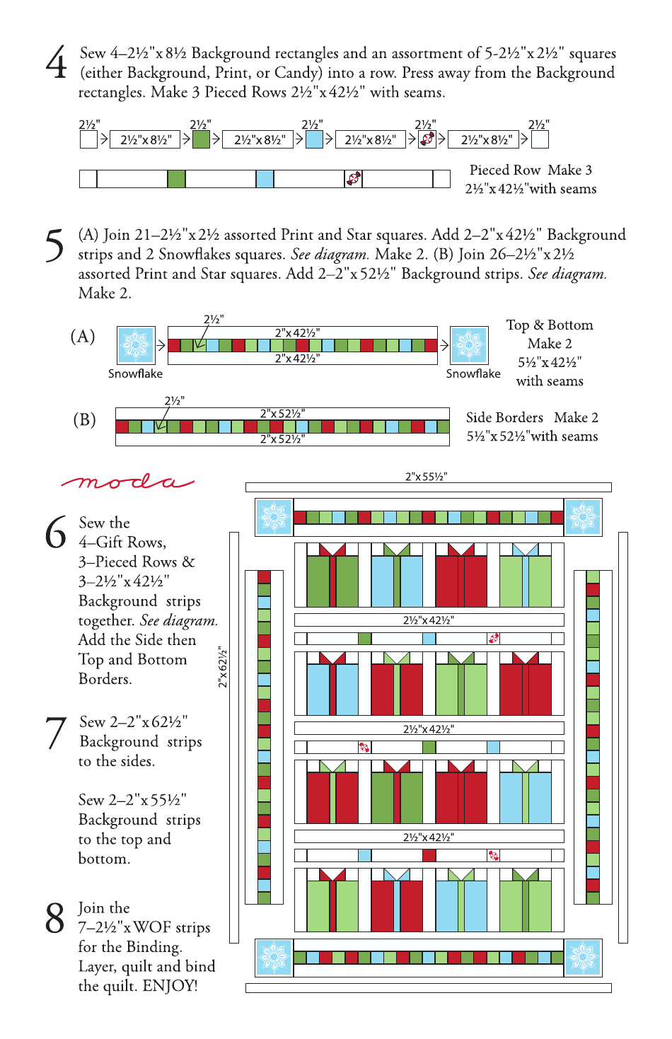 Flurry Quilt Pattern, Page 3