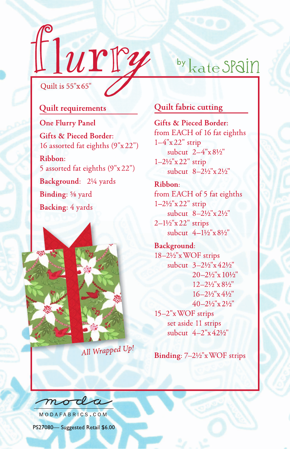 Flurry Quilt Pattern, Page 4