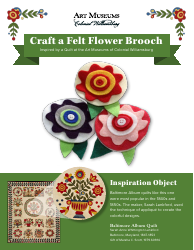 Document preview: Felt Flower Brooch Pattern Templates