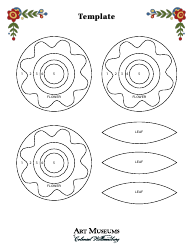 Felt Flower Brooch Pattern Templates, Page 3