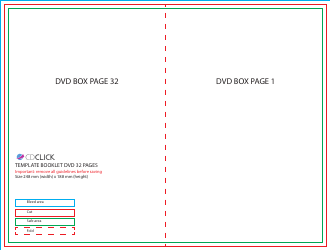 Dvd Box Booklet Template - 32 Pages