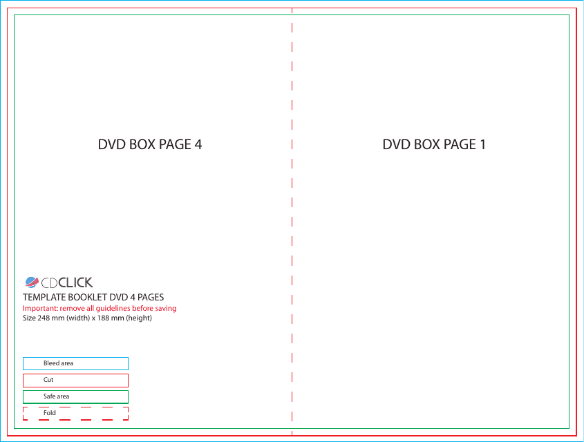 Dvd Booklet Template - 4 Pages Download Pdf