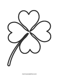 Document preview: 4 Leaf Clover Template