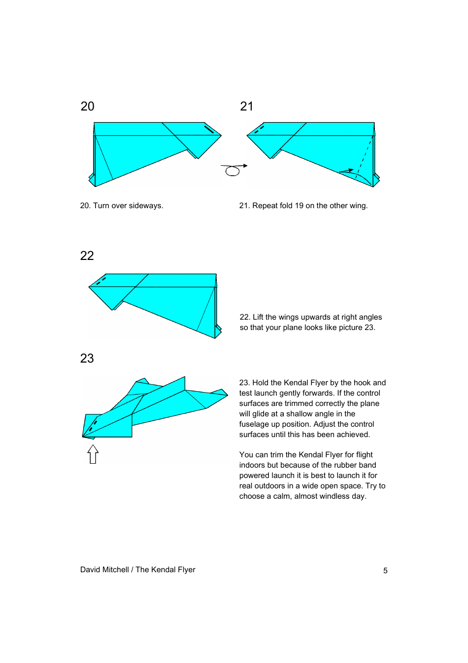 Origami Paper Flyer Template, Page 5