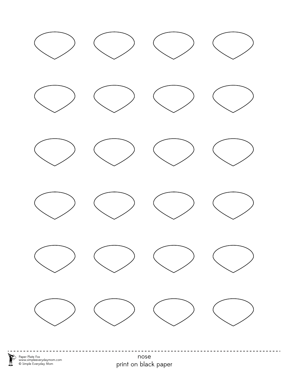 Paper Plate Fox Templates, Page 7