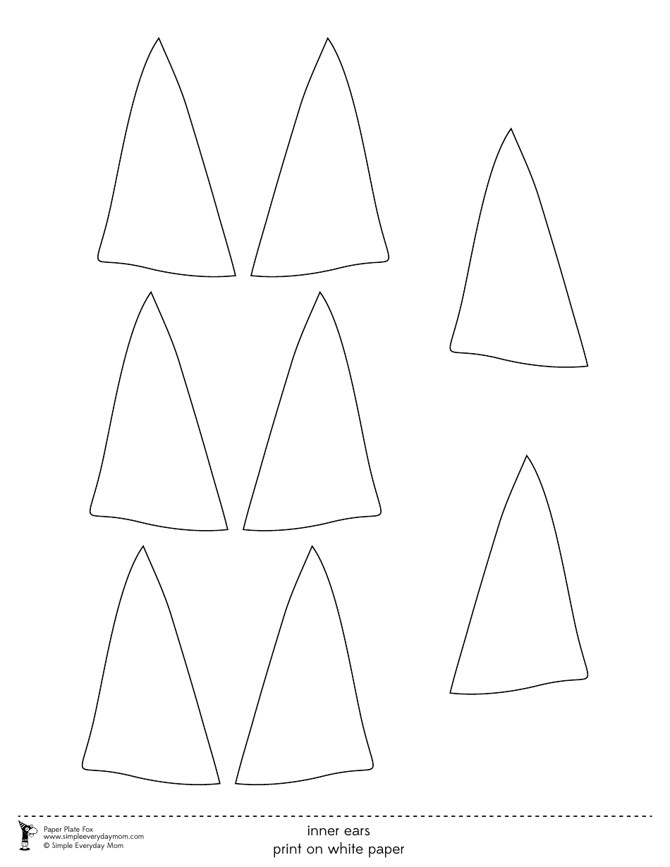 Paper Plate Fox Templates, Page 8