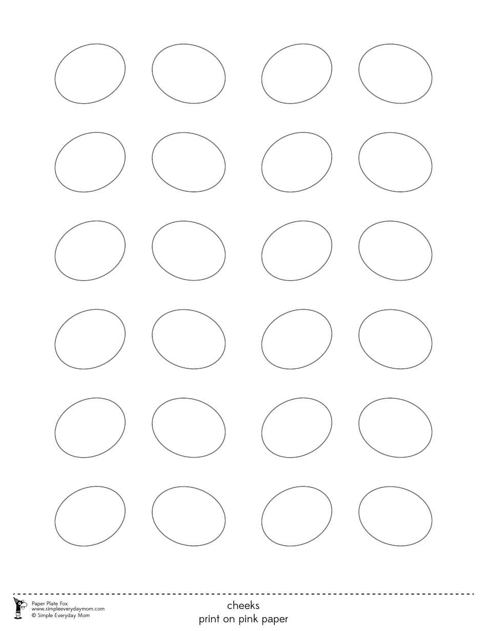 Paper Plate Fox Templates, Page 9