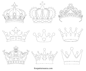 Document preview: Crown Outline Templates