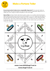 Document preview: Dog Owner's Fortune Teller Template