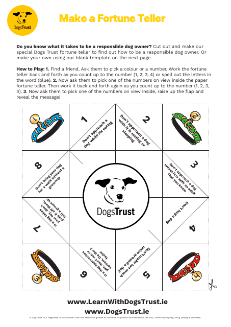 Dog Owner's Fortune Teller Template - Image Preview