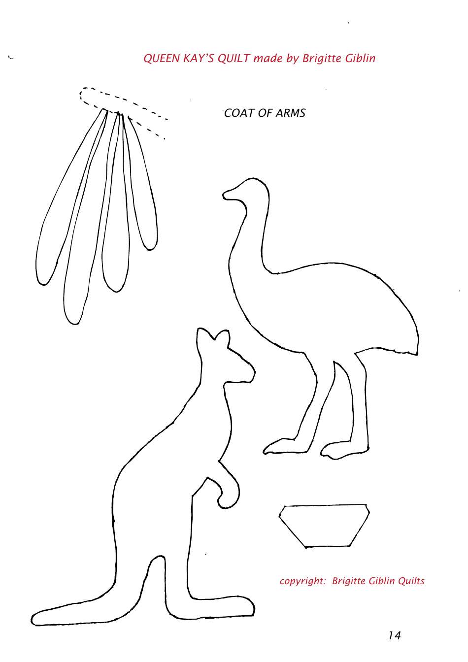 Queen Kays Quilt Pattern Templates, Page 14