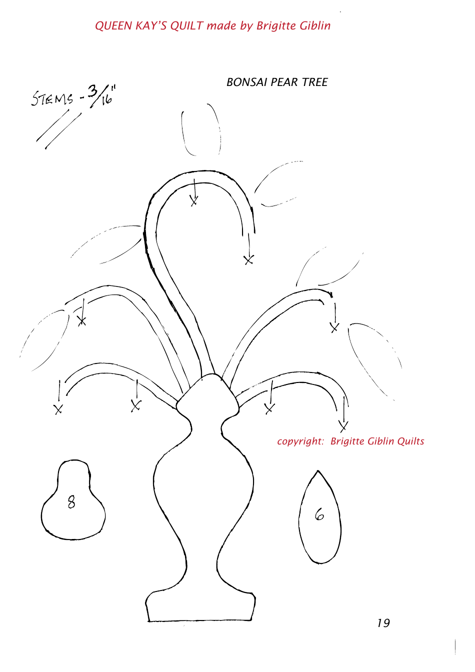 Queen Kays Quilt Pattern Templates, Page 19
