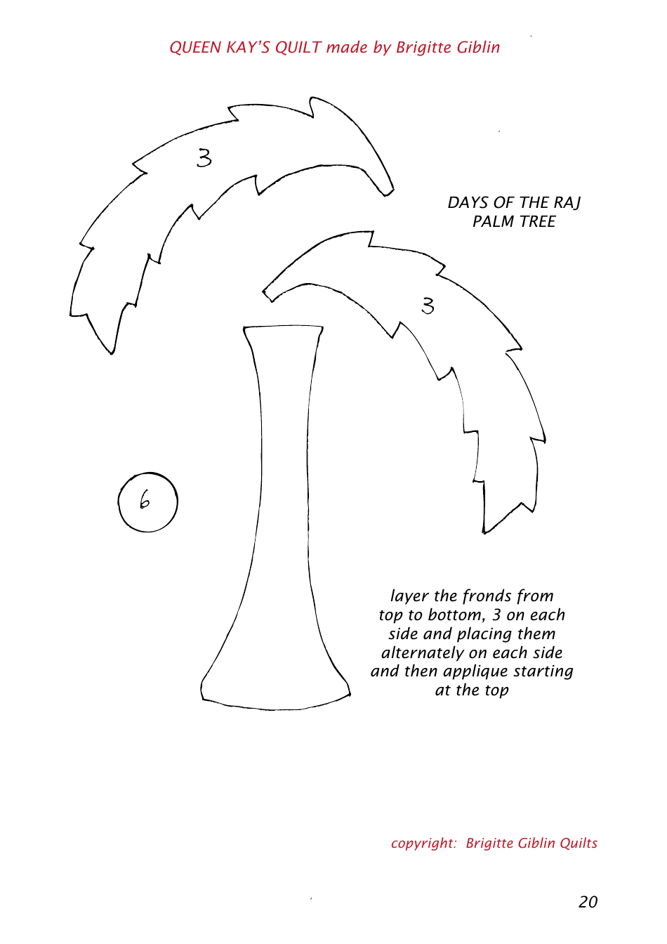 Queen Kays Quilt Pattern Templates, Page 20
