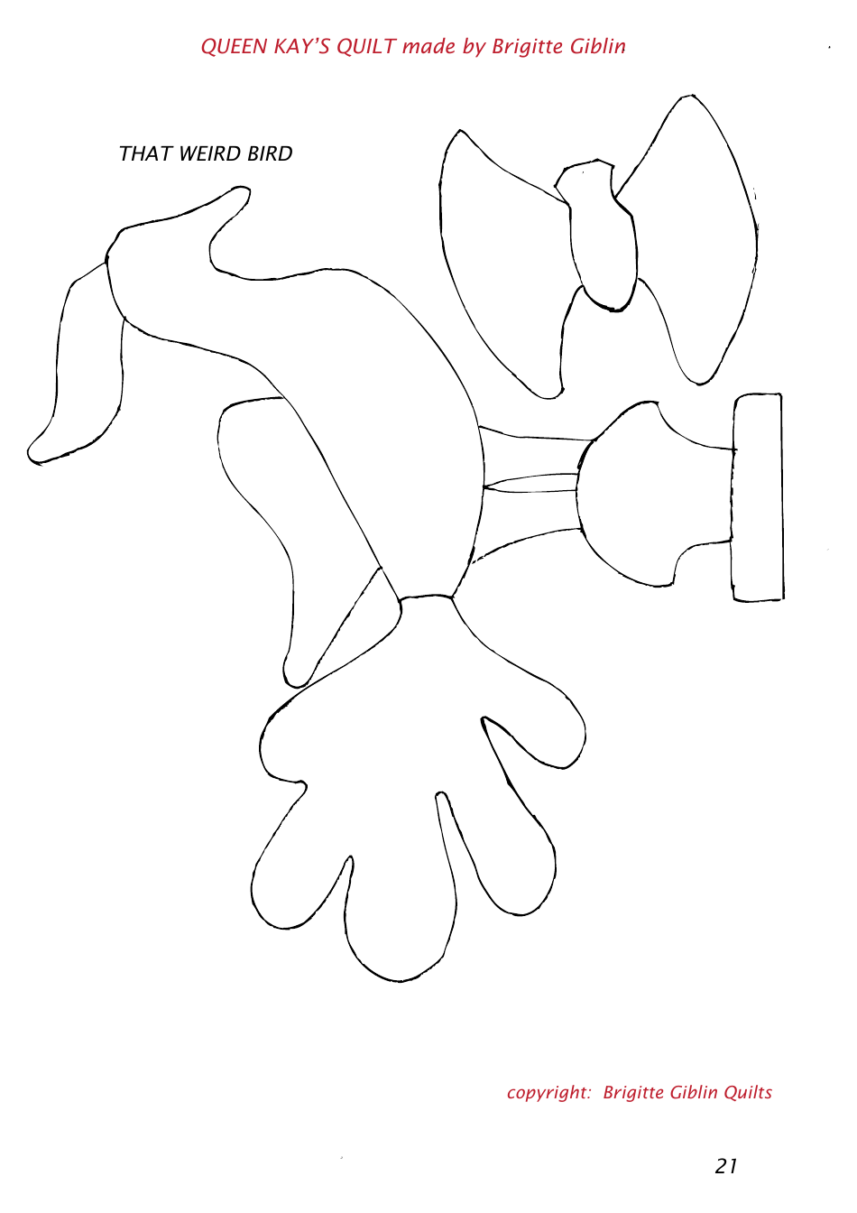 Queen Kays Quilt Pattern Templates, Page 21