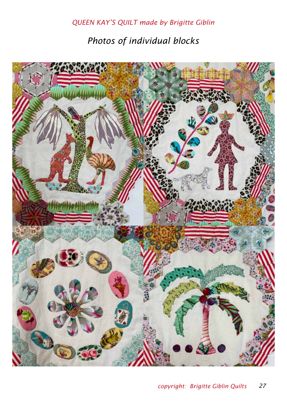 Queen Kays Quilt Pattern Templates, Page 27