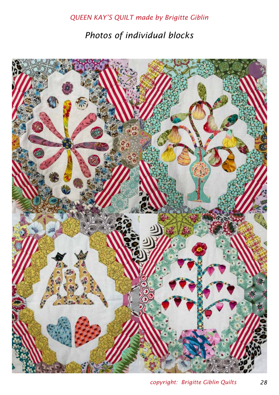 Queen Kays Quilt Pattern Templates, Page 28