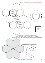 Queen Kay&#039;s Quilt Pattern Templates, Page 5