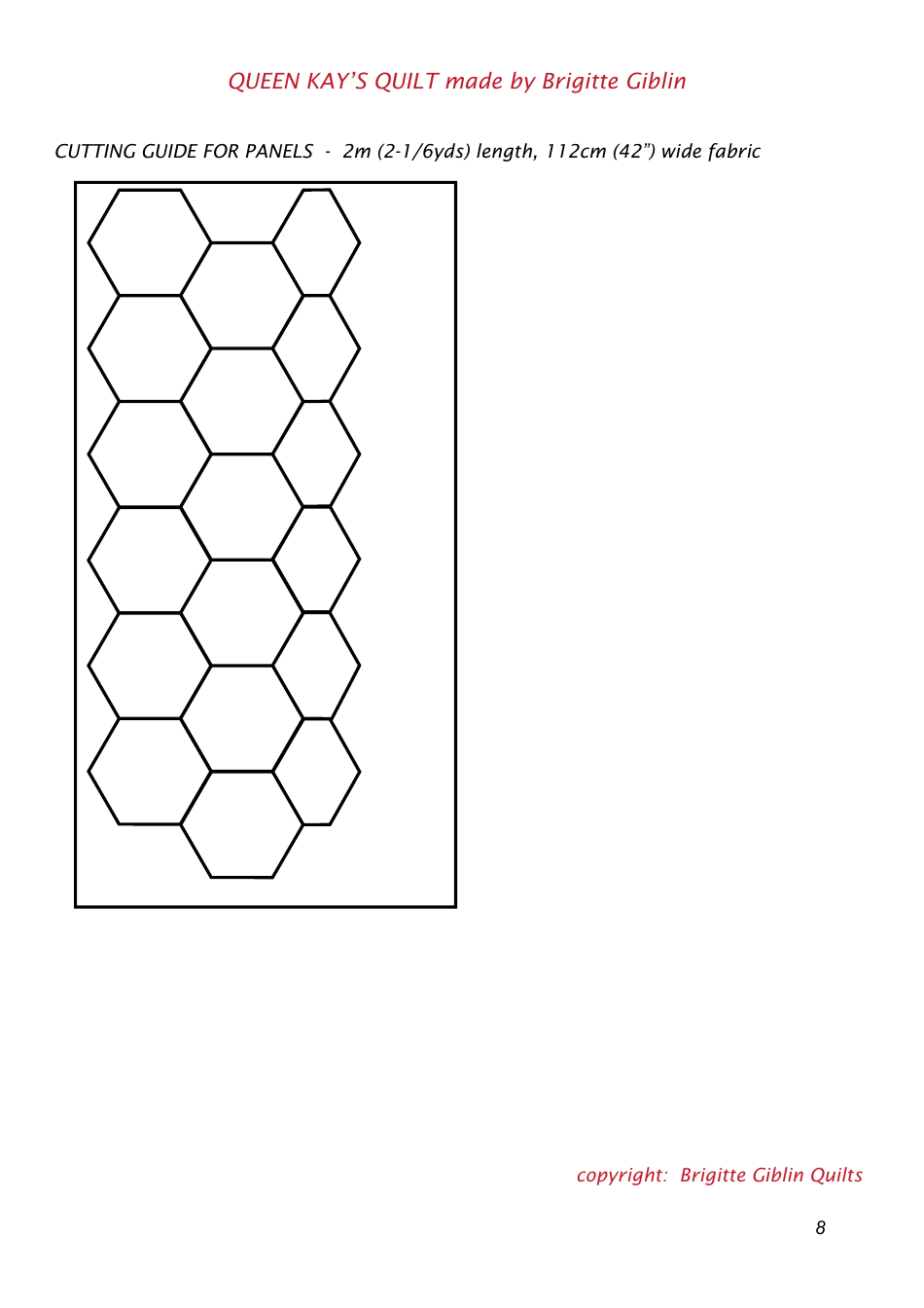 Queen Kays Quilt Pattern Templates, Page 8