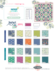 Safari Stars Quilt Pattern Templates, Page 2