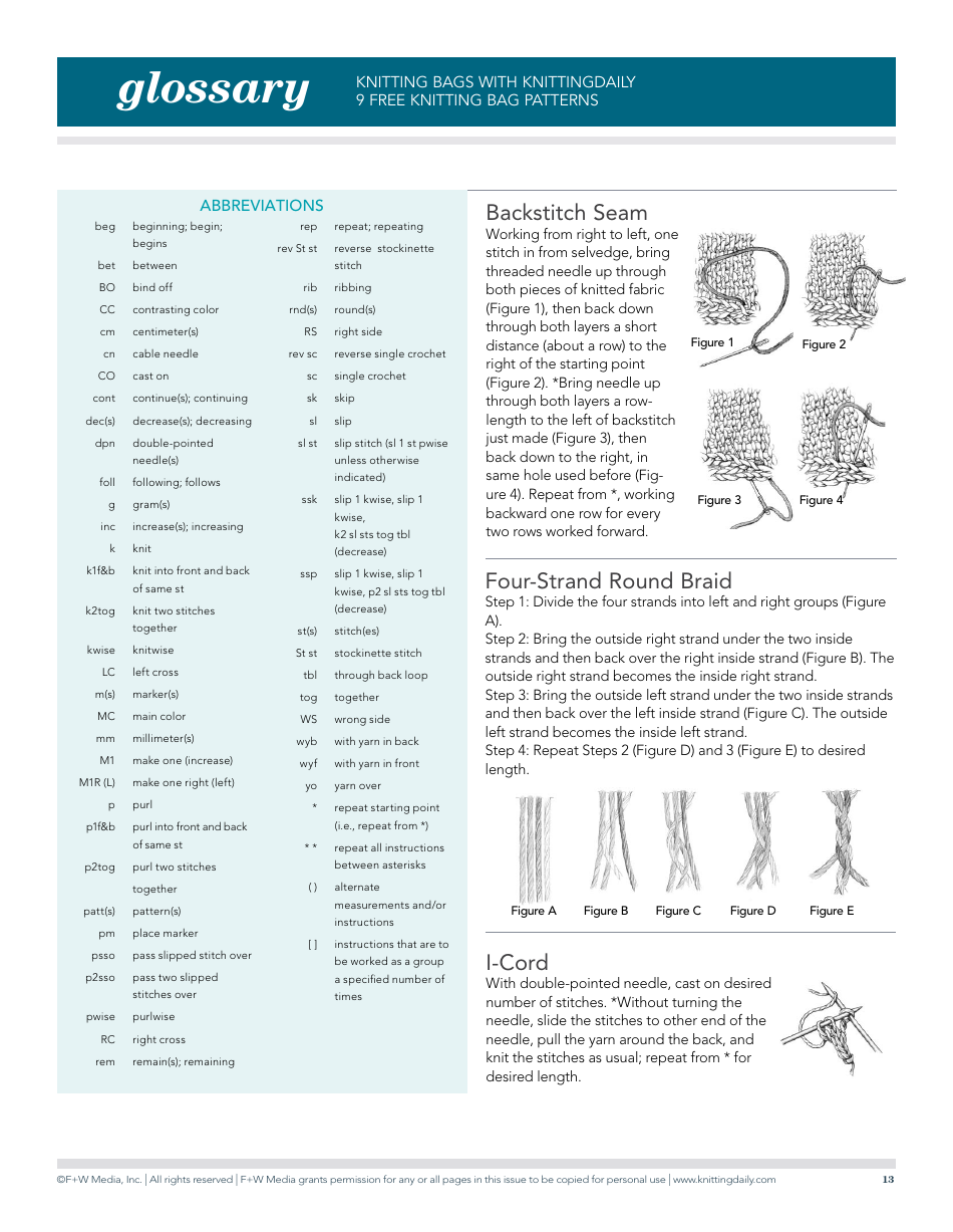 Knitting Bag Patterns, Page 13
