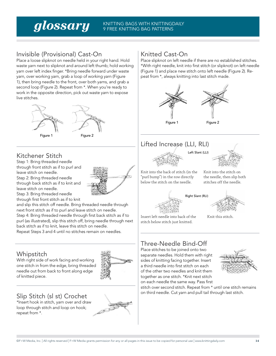 Knitting Bag Patterns, Page 14