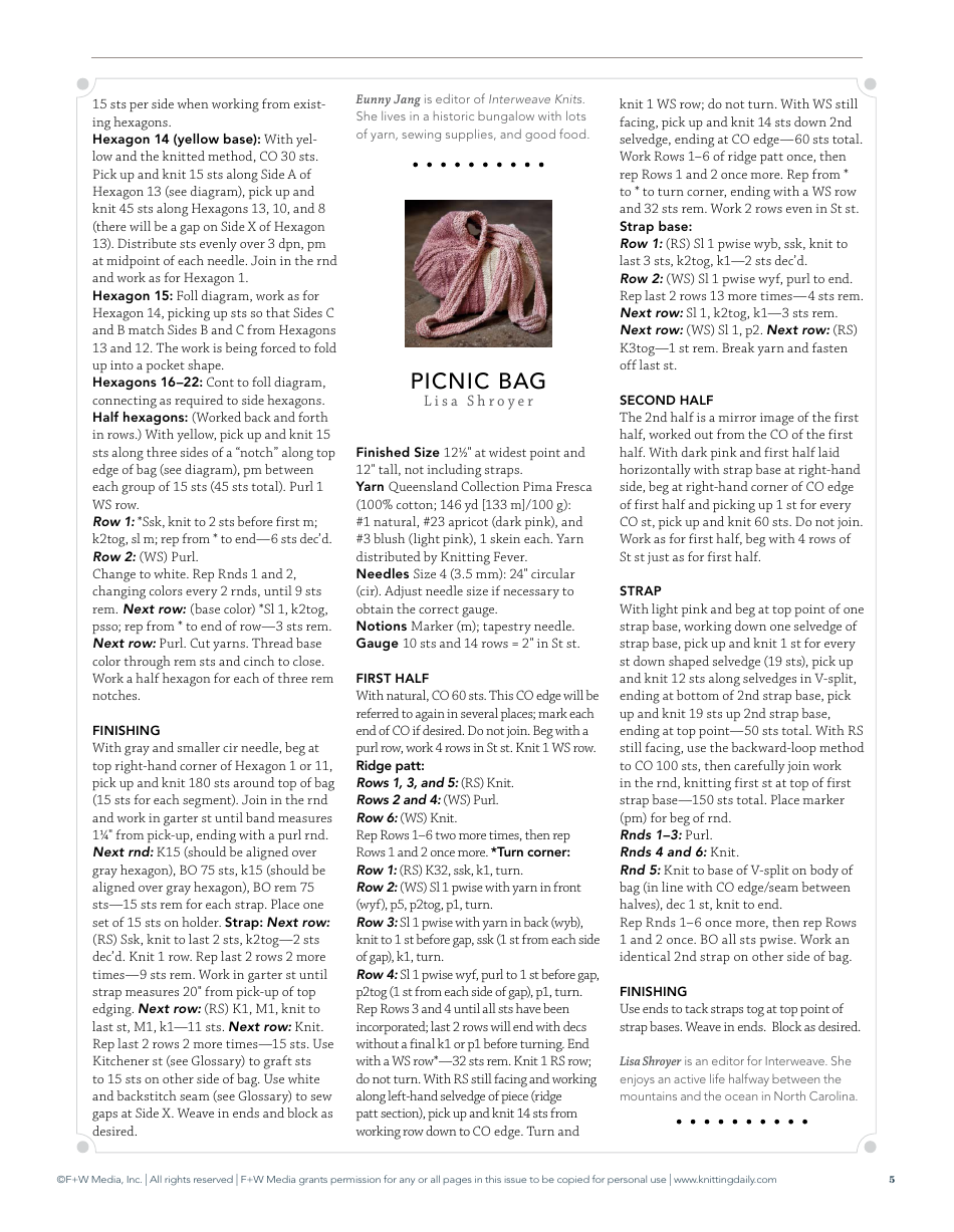 Knitting Bag Patterns, Page 5