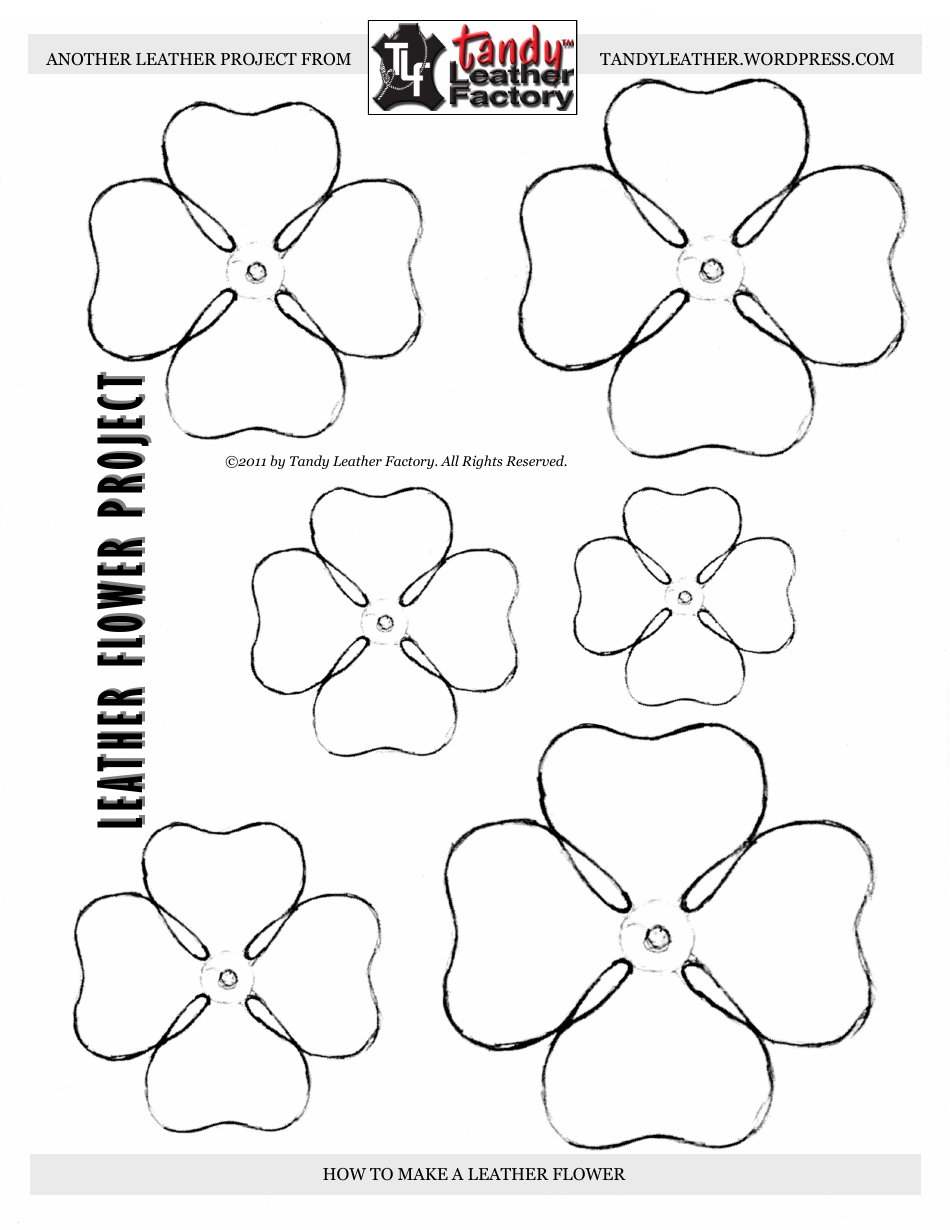 Leather Flower Pattern Templates Download Printable Pdf Templateroller