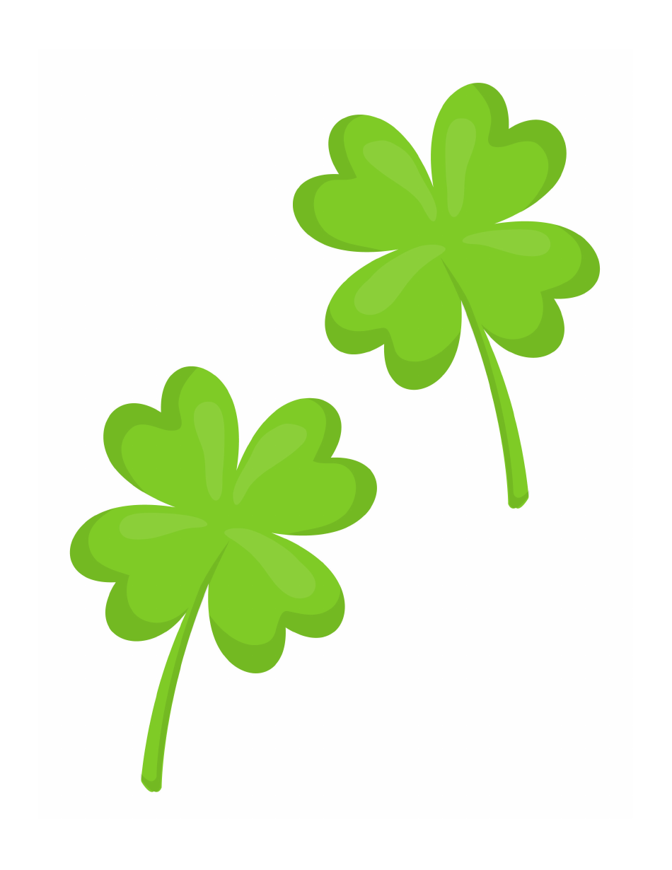 Colored clover templates download printable pdf templateroller