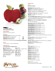 Document preview: Apple Dishcloth Knitting Pattern