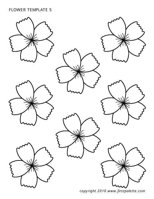 Flower Templates - Eight