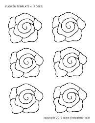 Document preview: Rose Flower Templates