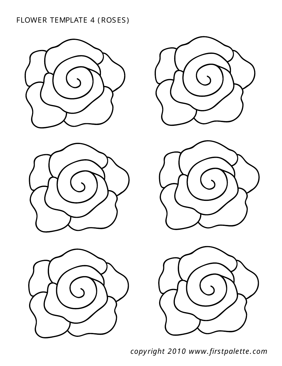 Rose Flower Templates Download Printable PDF Templateroller