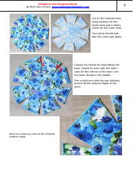 Hexagonal and Octagonal Bowl Sewing Pattern Templates, Page 3