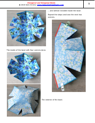 Hexagonal and Octagonal Bowl Sewing Pattern Templates, Page 5