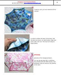 Hexagonal and Octagonal Bowl Sewing Pattern Templates, Page 6