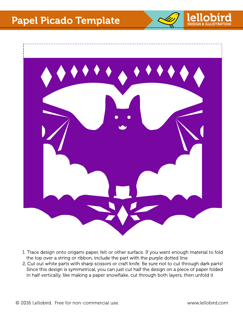 Papel Picado Templates - Violet, Page 8