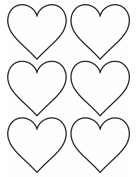 Document preview: Heart Shaped Templates