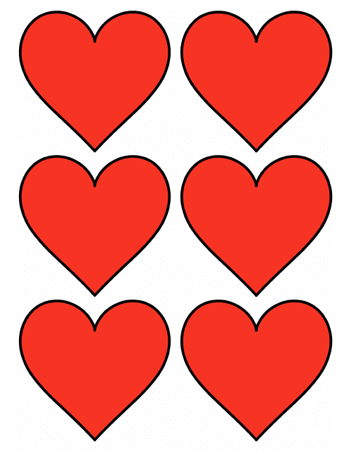 Red Heart Shaped Templates Download Pdf