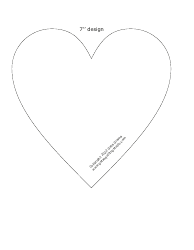 Heart Placemat/Coaster Sewing Pattern Templates, Page 13