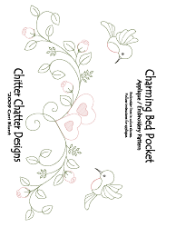 Charming Bed Pocket Applique/Embroidery Pattern Template, Page 5