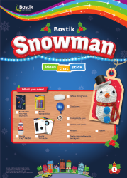 Document preview: Snowman Hat Template - Bostik