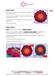 Oriental Bloom Square Crochet Pattern, Page 7