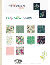 Flora Delight Pattern Templates, Page 2