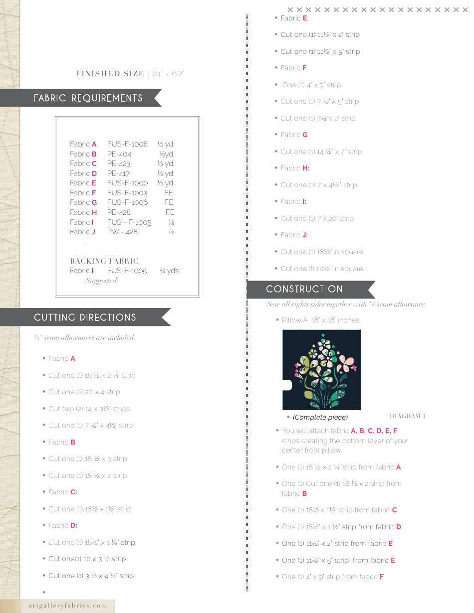 Flora Delight Pattern Templates, Page 3