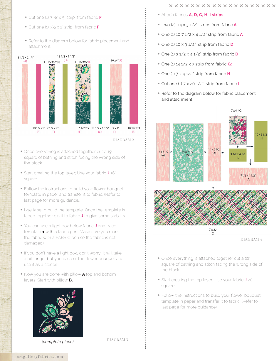 Flora Delight Pattern Templates, Page 4