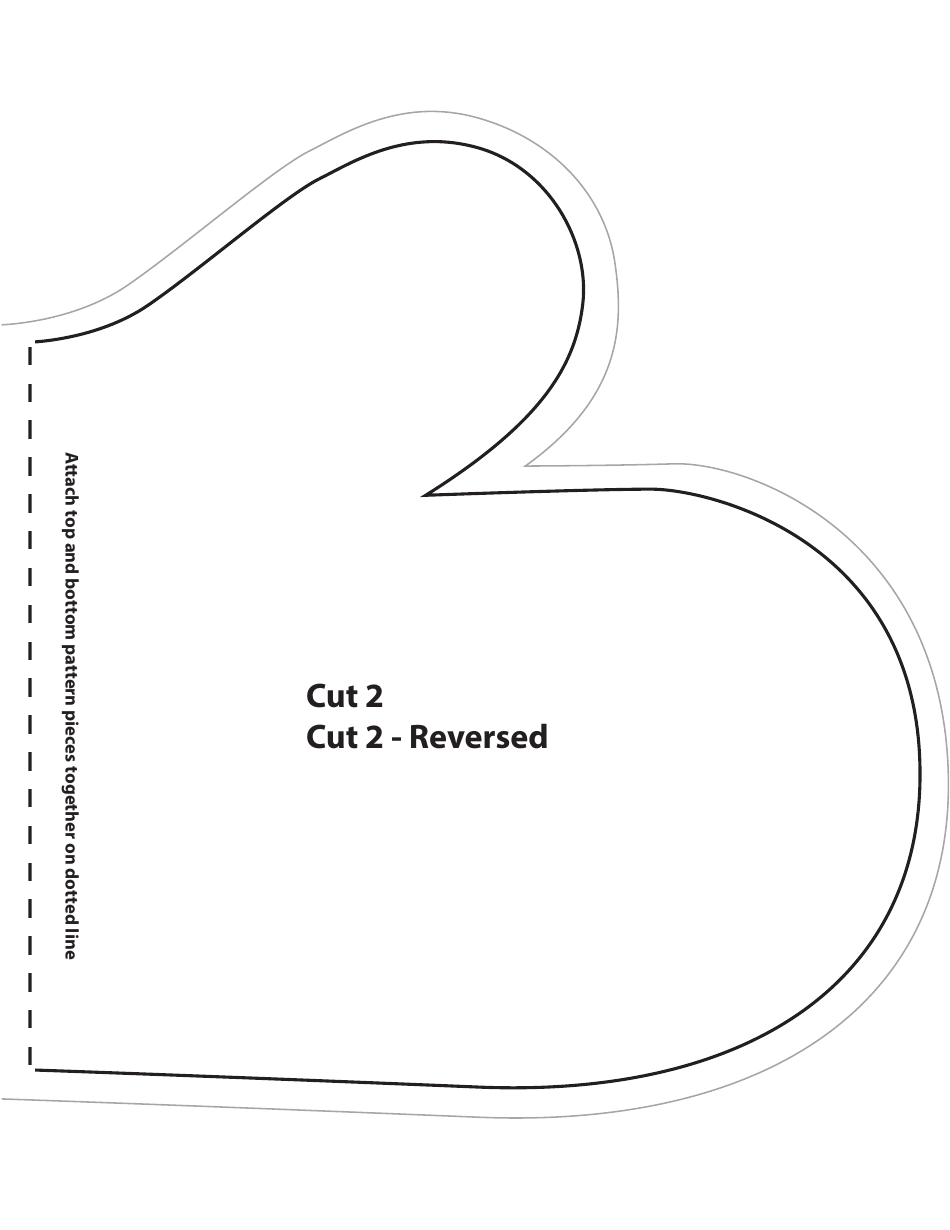 Sugar and Spice Oven Mitts Sewing Pattern Templates, Page 3