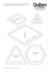 Document preview: Candied Hexagons Quilt Pattern Templates