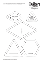 Candied Hexagons Quilt Pattern Templates